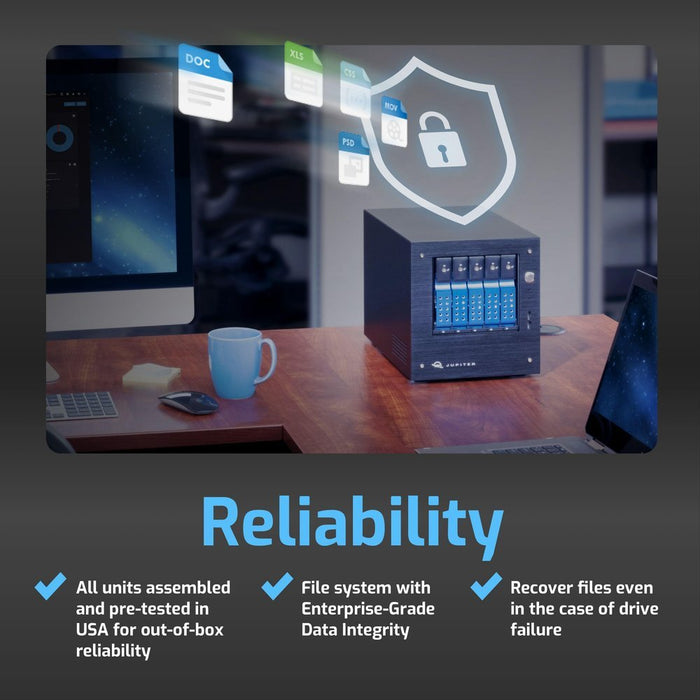 80.0TB OWC Jupiter mini 5 - bay Desktop NAS - Macfixit Australia