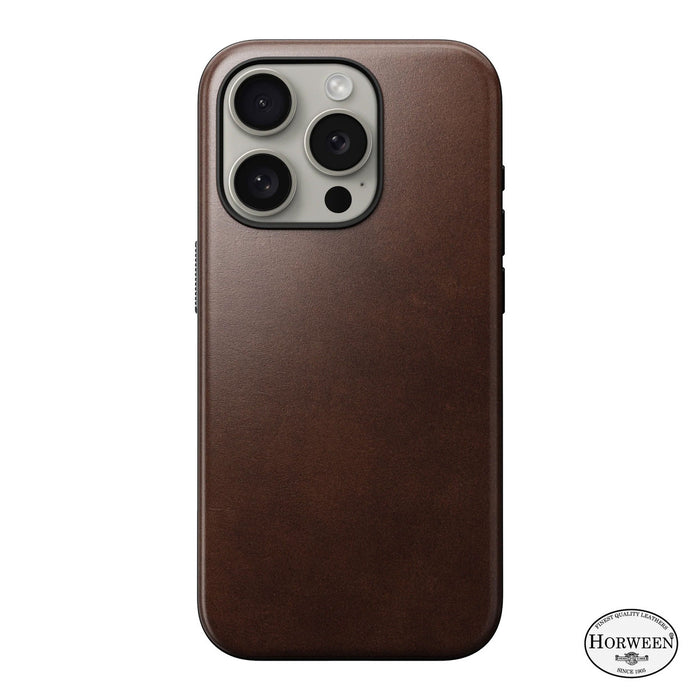 NOMAD Leather Case - iPhone 15 Pro Max - Brown - Horween