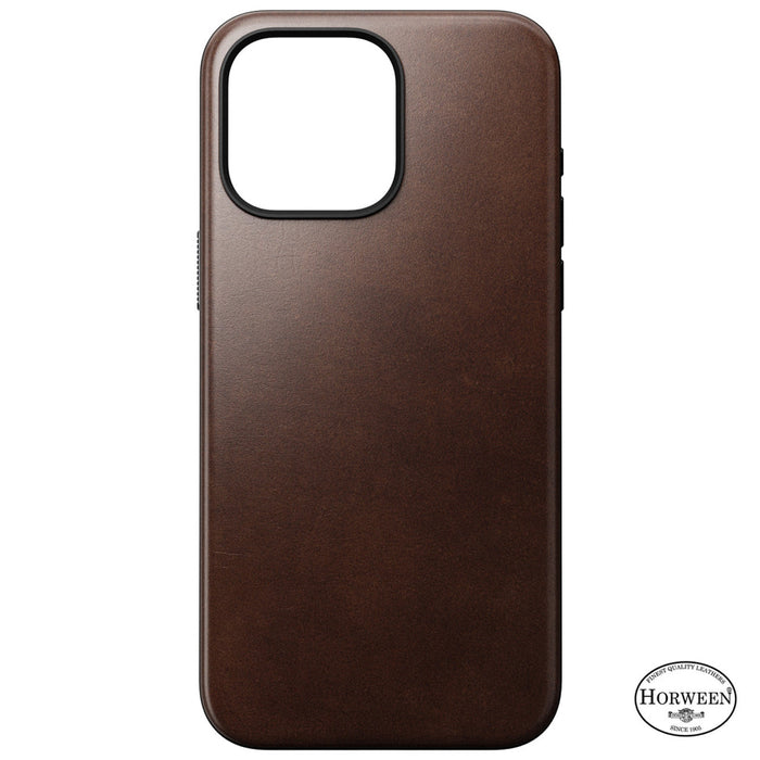 NOMAD Leather Case - iPhone 15 Pro Max - Brown - Horween