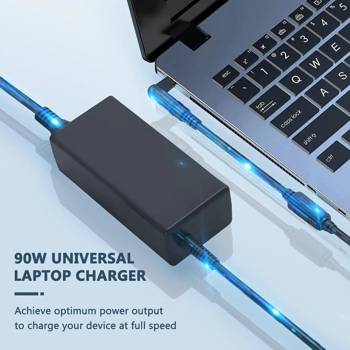 90W Universal Laptop Charger – Multi - Brand Power Adapter with 16 Tips - Macfixit Australia