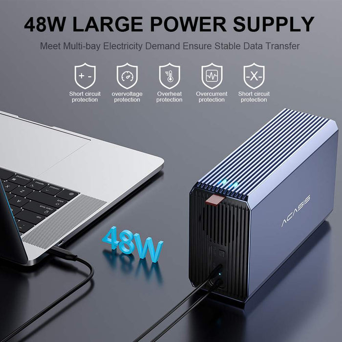 Acasis 2-Bay USB-C Enclosure with Hardware RAID