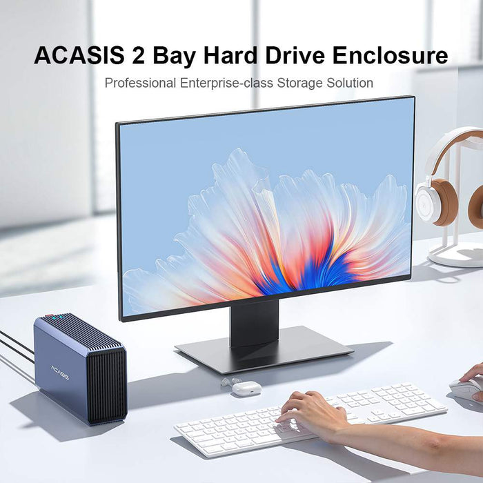 Acasis 2-Bay USB-C Enclosure with Hardware RAID