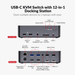 iDock C20 USB-C KVM Switch with Docking Station For 2 Laptops AV Access