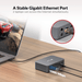 iDock C20 USB-C KVM Switch with Docking Station For 2 Laptops AV Access