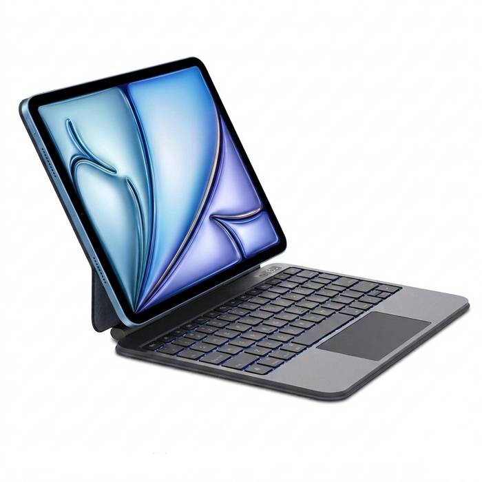 Aluminium Magic Style Keyboard Case for iPad Air 4/5/6/7/8 (M4, 2026) - Wireless Folio Stand Macfixit Australia