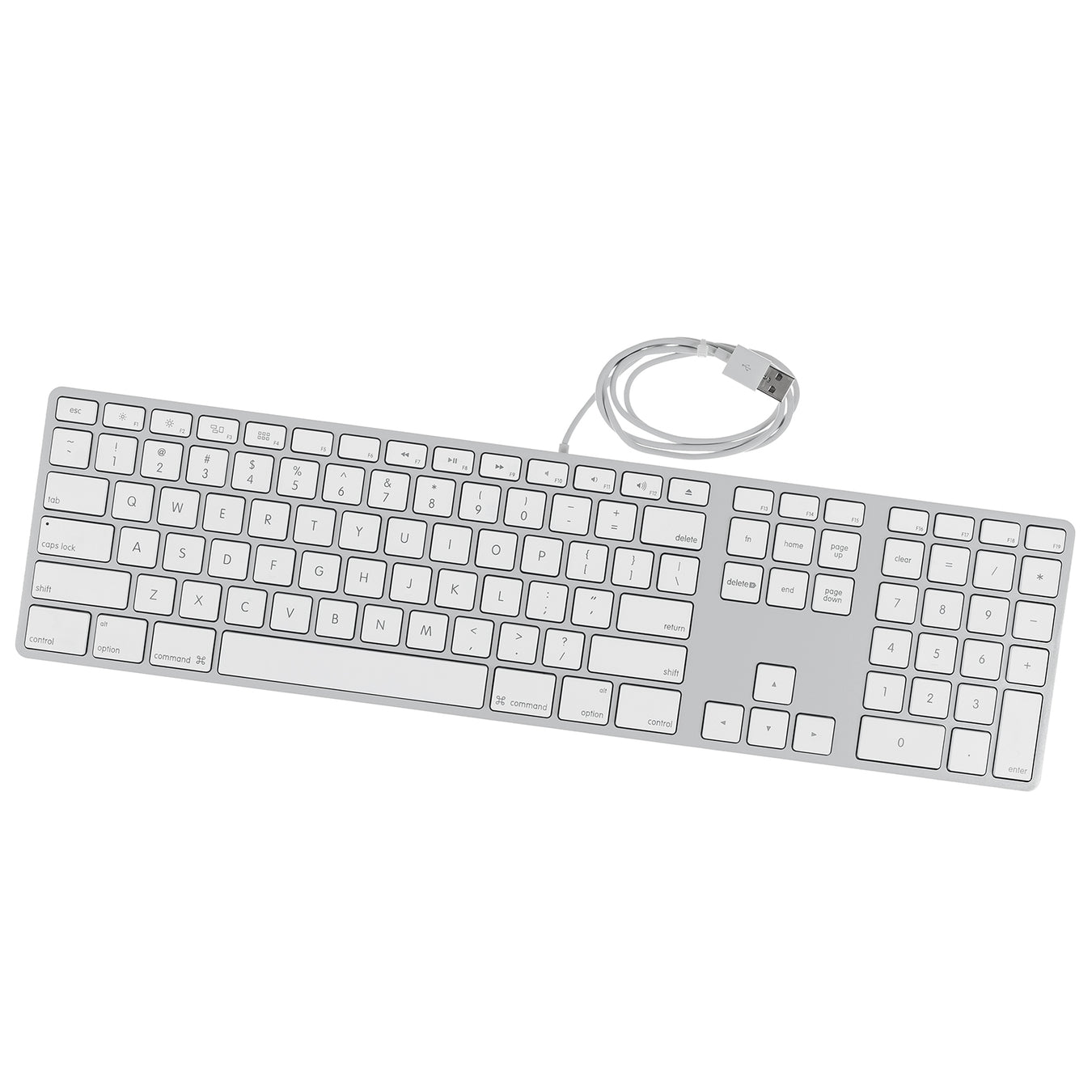 Genuine Wired Aluminum Keyboard for Mac - Silver