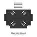 Sabrent Mac Mini VESA Mount-Wall Mount-Under Desk Mount Sabrent