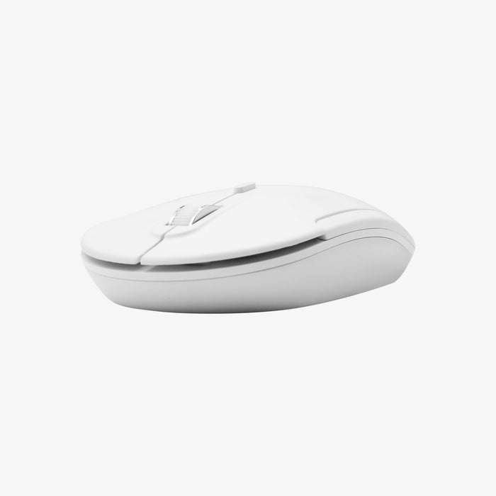 Macally Silent Bluetooth Mouse for Mac and PC (White)