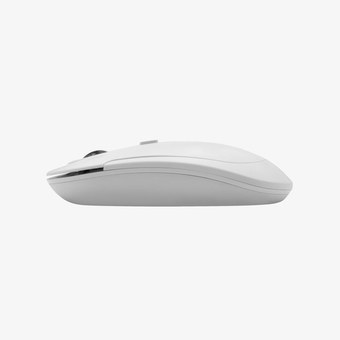 Macally Silent Bluetooth Mouse for Mac and PC (White)