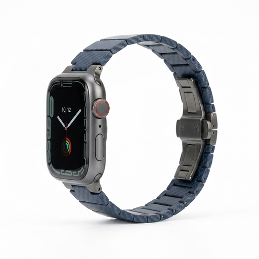 Carbon Fibre Band for Apple Watch - Dark Blue Macfixit Australia