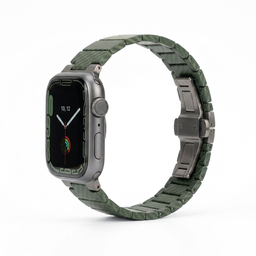 Carbon Fibre Band for Apple Watch - Dark Green Macfixit Australia