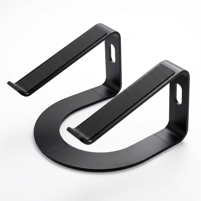 Curved Metal Desk Stand for Laptops - Black Twelve South