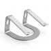 Curved Metal Desk Stand for Laptops - Silver Macfixit Australia