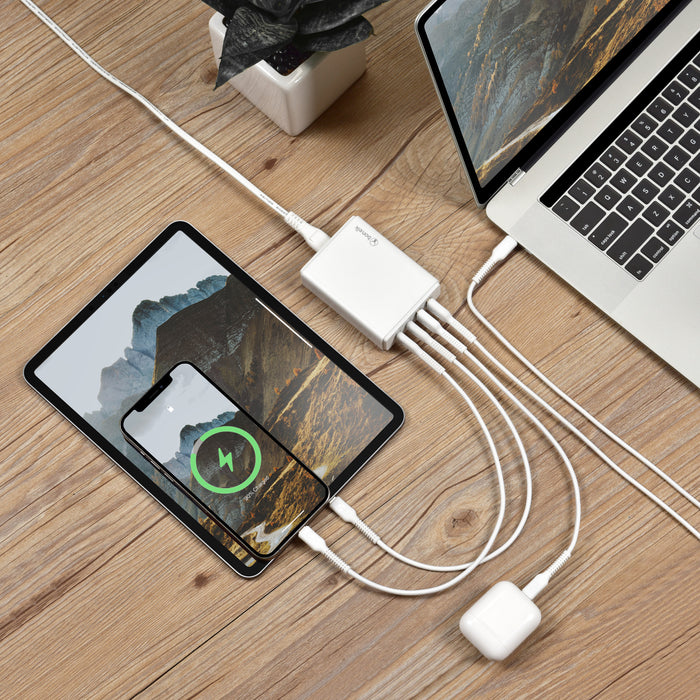 Bonelk Desktop Charger, 2 x USB-C / 2 x USB-A, 65W (White)