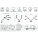 NB North Bayou - G75 Dual Screen Desktop Monitor Stand Mount, 3-12kg per arm, 22"-32" Double Monitor Arms Macfixit Australia