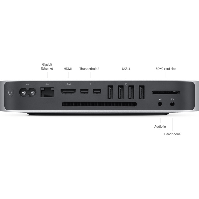 Refurbished Mac mini 2014 - 3GHz Intel i7, Intel Iris 1536MB Graphics, 16GB RAM, 256GB SSD Storage