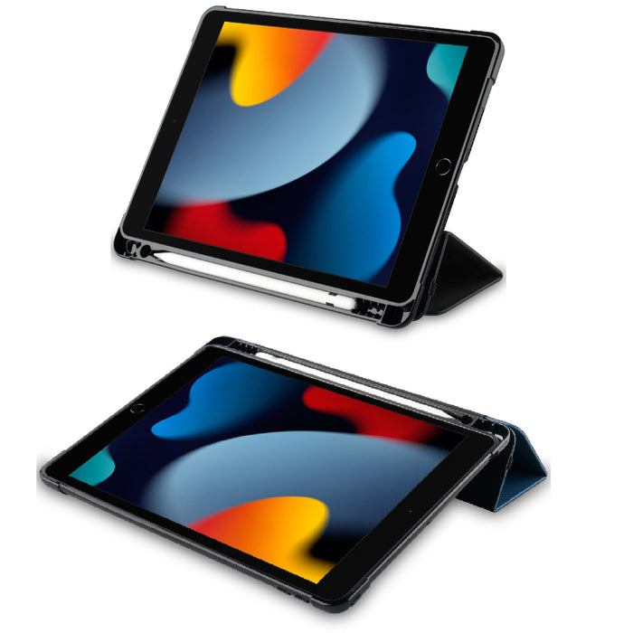 OtterBox React Folio Apple iPad (10.2") (9th/8th/7th Gen) Case Black, DROP+ Military Standard, Pencil Holder