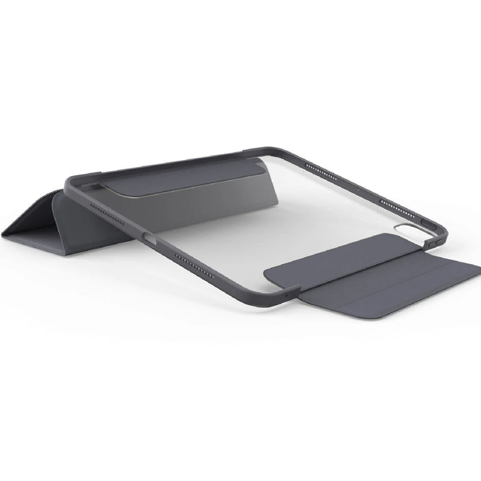 OtterBox Symmetry Folio Apple iPad Pro M4 (11") Case Thunderstorm (Clear/Dark Grey), Multi-Position Stand