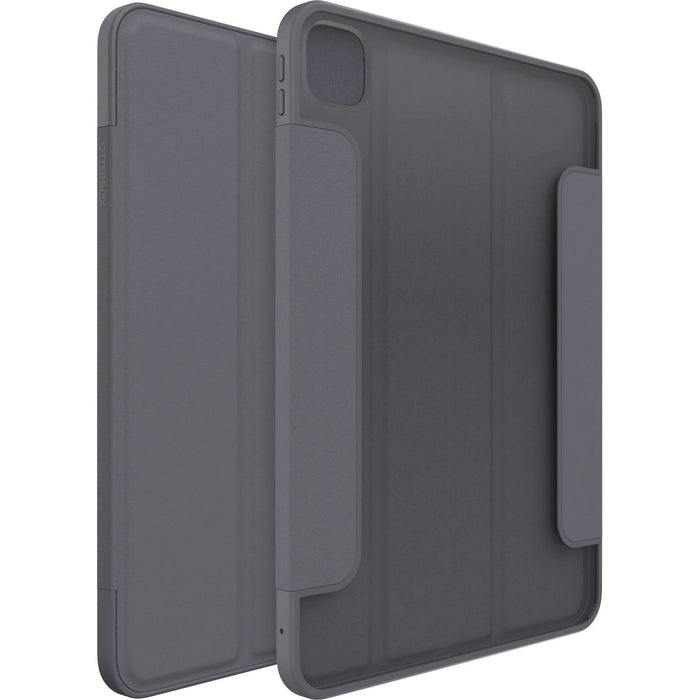 OtterBox Symmetry Folio Apple iPad Pro M4 (11") Case Thunderstorm (Clear/Dark Grey), Multi-Position Stand