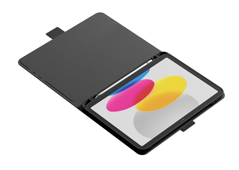 Cygnett TekView Apple iPad (10.9") 11th Gen (A16) /iPad 10th Gen Case - Grey/Black,Pencil Holder,Multiple Viewing Angles