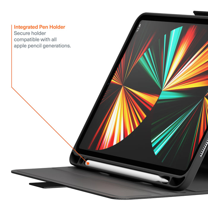 Cygnett TekView Apple iPad Pro M4 (13") (7th Gen) Case - Black, 4ft Drop Protection, Multi Viewing Stand,Pencil Storage