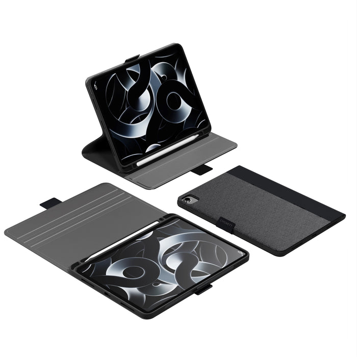 Cygnett TekView Apple iPad Air (13") (M2/M3) / iPad Pro "12.9" (6th/5th/4th/2nd/3rd Gen) Case -Black,Multi Viewing Stand