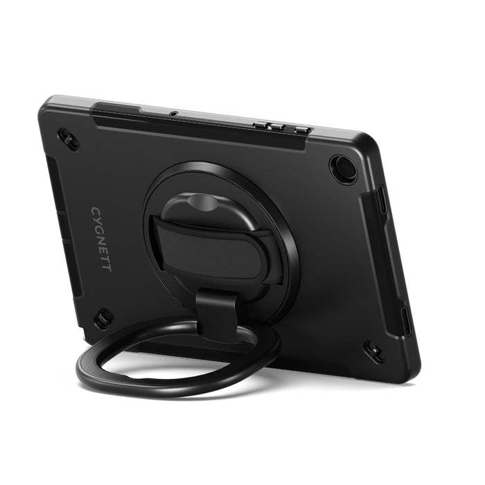 Cygnett GripStand Apple iPad Air (M2/M3) "13"/ iPad Pro 12.9" (6th-3rd) Case - Black, Built-in Screen Protector