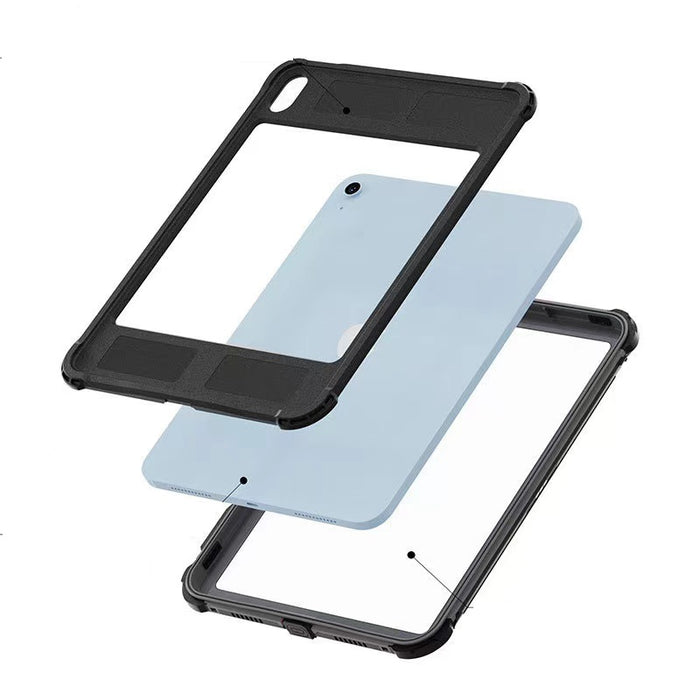 USP Apple iPad (10.9") 11th Gen (A16) / iPad 10th Gen WaterProof Case Black - Support Smart Control Keyboard, 360° Rotation, DustProof, SnowProof