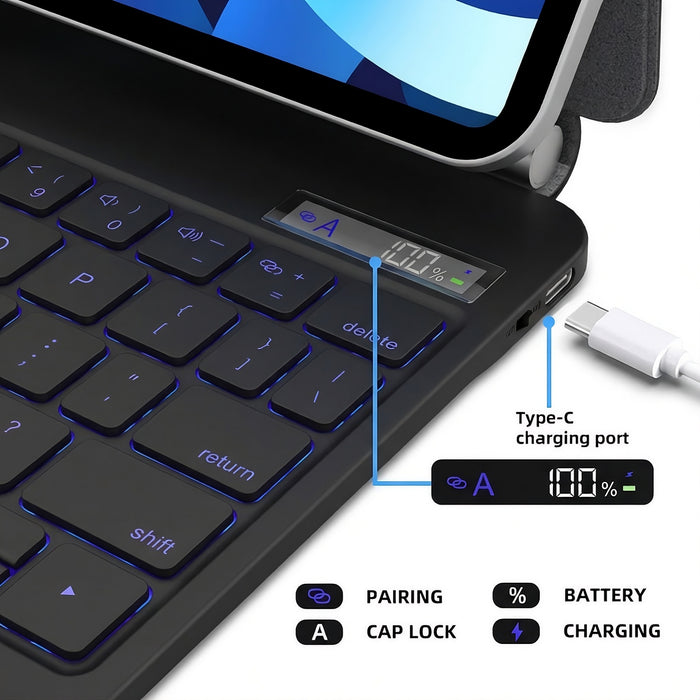 Magic Style Keyboard Case for iPad Pro 12.9" (2018–2022) & iPad Air 13" - Wireless Folio Stand Macfixit Australia