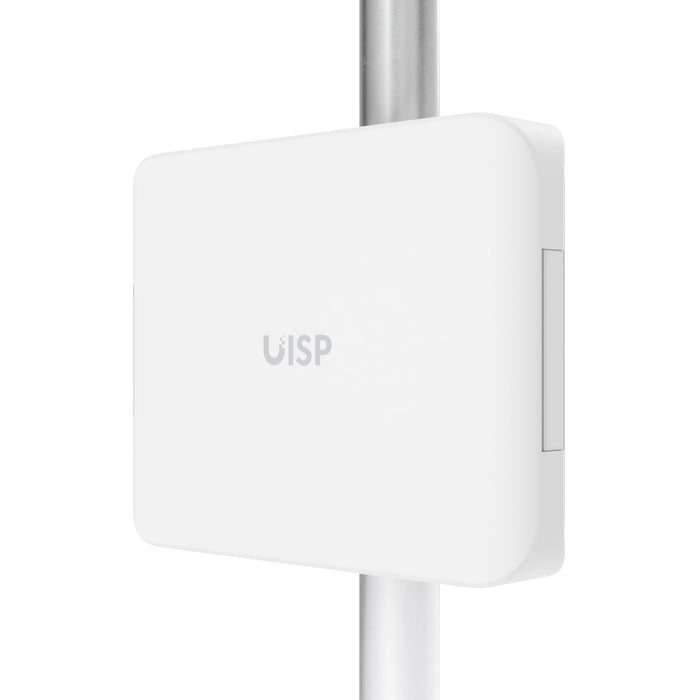 Ubiquiti UISP Box Plus, IPX6-rated Water Resistance, Enclosure for UISP Switch Plus, Pole /Wall-mount, Includes Fiber Strain Relief Kit