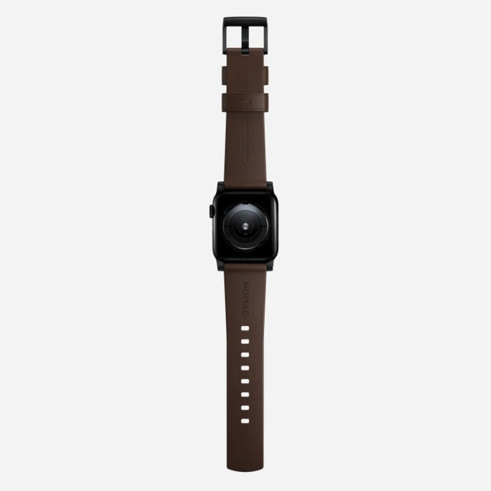 NOMAD Modern Band – Brown (Black Hardware) | Apple Watch (42–46mm / Ultra)