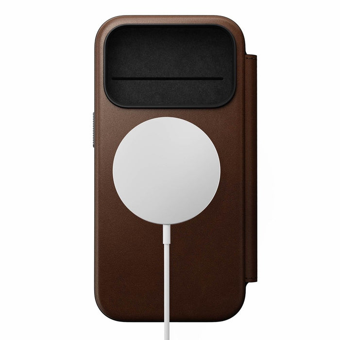 Nomad - Modern Leather Folio - iPhone 17 Pro - Brown