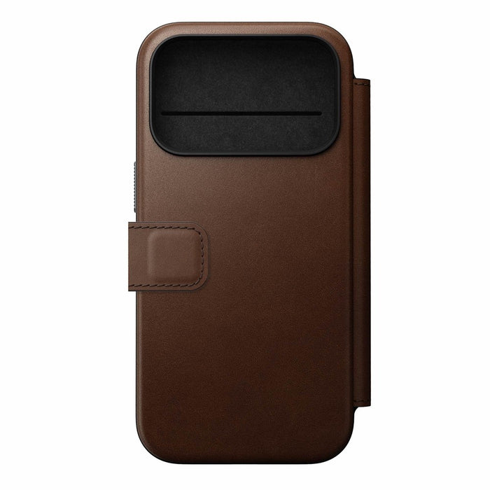 Nomad - Modern Leather Folio - iPhone 17 Pro - Brown