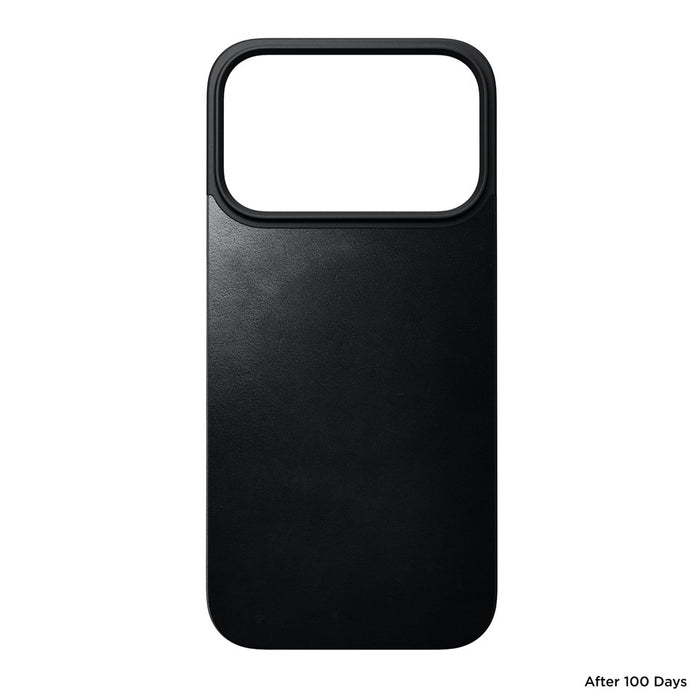 Nomad - Magnetic Leather Back - iPhone 17 Pro - Black