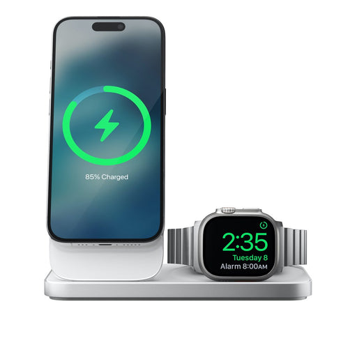 Nomad - Stand One Max (4th Gen) - 3-in-1 Charging Hub - Silver