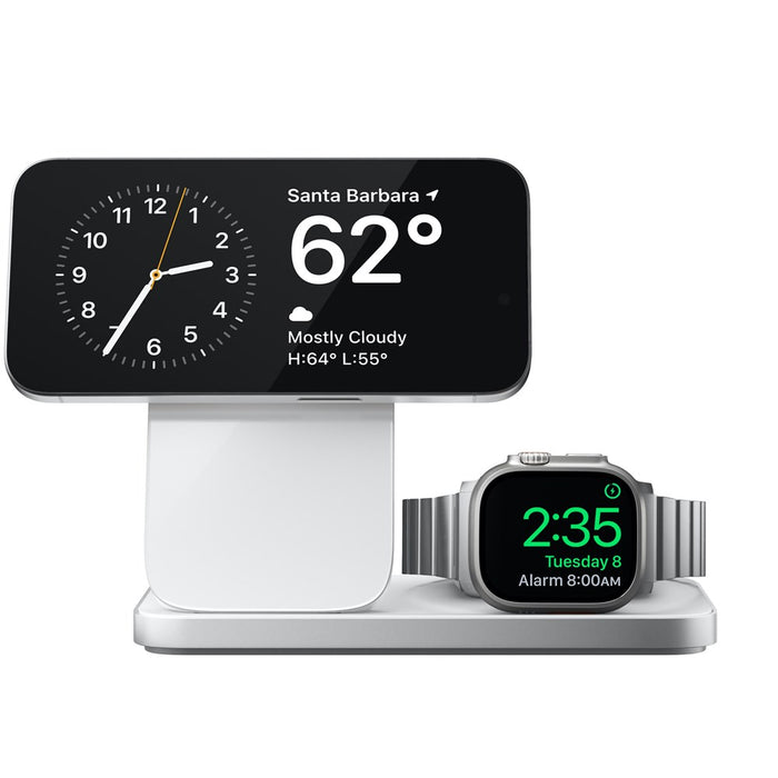 Nomad - Stand One Max (4th Gen) - 3-in-1 Charging Hub - Silver