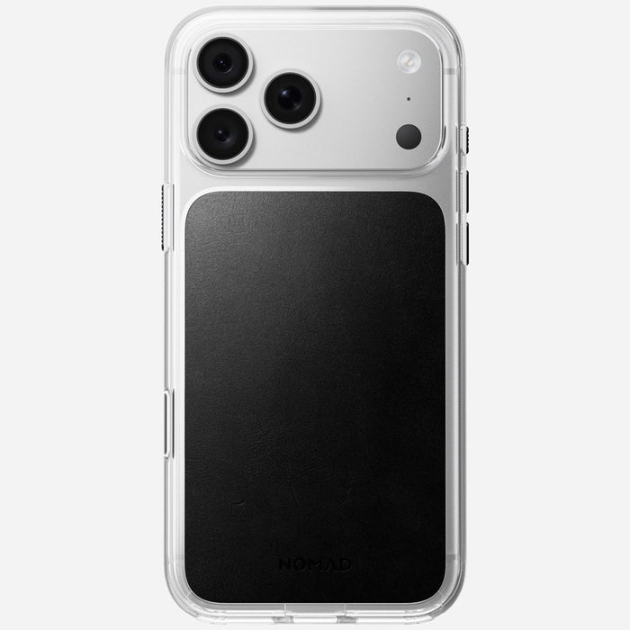 Nomad - Clear Leather Case - Horween - iPhone 18 Pro Max - Black