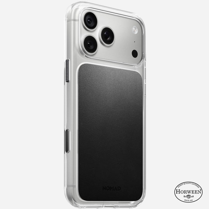 Nomad - Clear Leather Case - Horween - iPhone 18 Pro Max - Black
