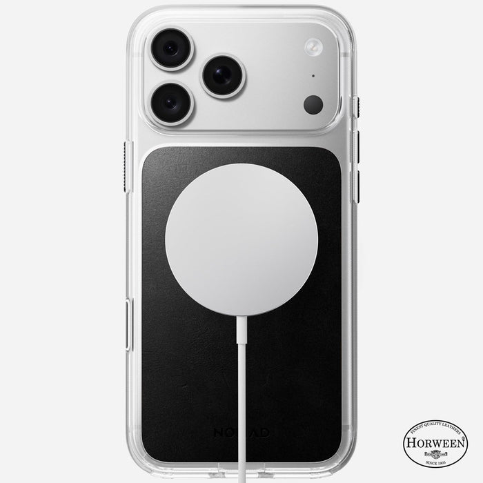 Nomad - Clear Leather Case - Horween - iPhone 18 Pro - Black