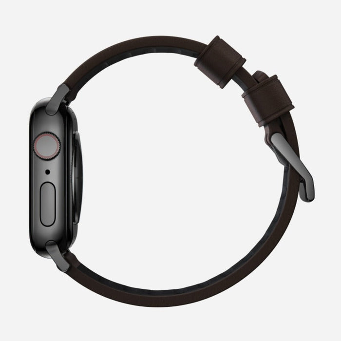 NOMAD Active Band Pro – Brown (Black Hardware) | Apple Watch (38–41mm)