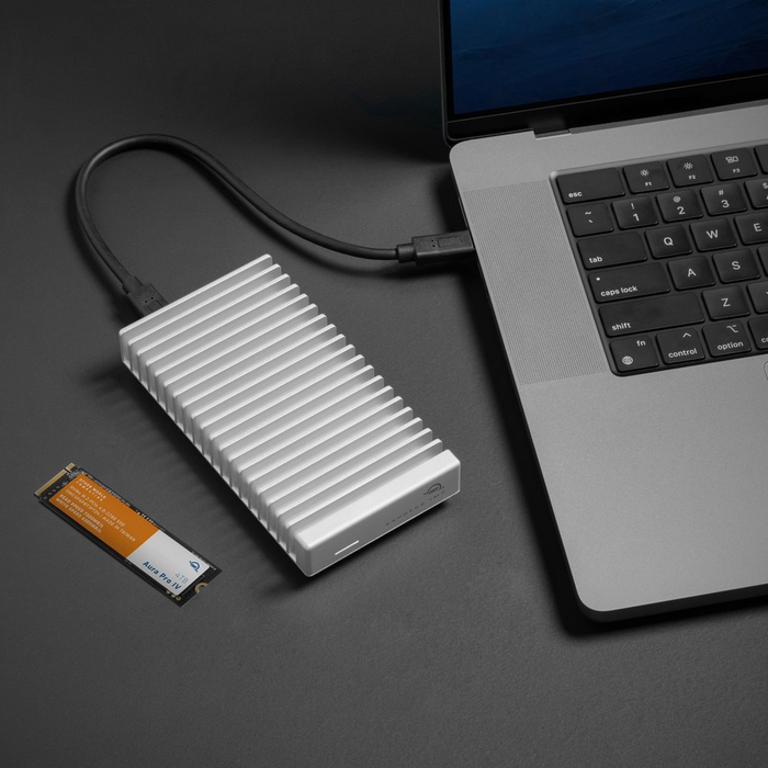 2.0TB OWC Express 1M2 80G USB4 (80Gb/s) Bus-Powered Portable External Storage Enclosure for NVMe M.2 SSDs