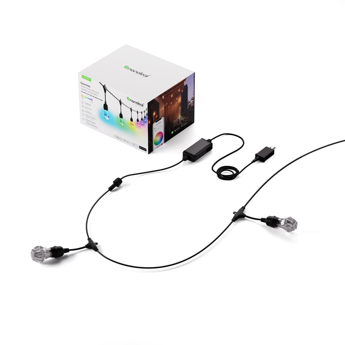 Nanoleaf Smart Multicolour Outdoor String Lights Smarter Kit (Matter Compatible) - 15 M