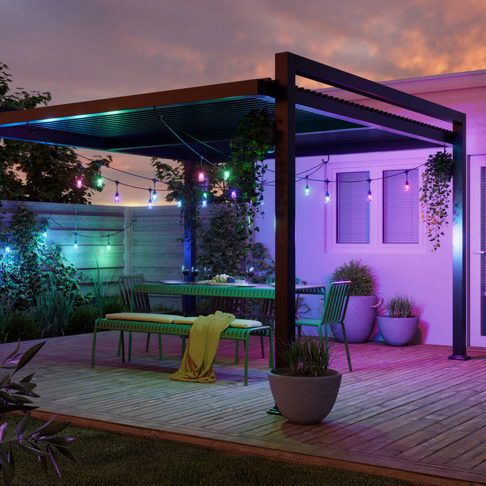 Nanoleaf Smart Multicolour Outdoor String Lights Smarter Kit (Matter Compatible) - 15 M