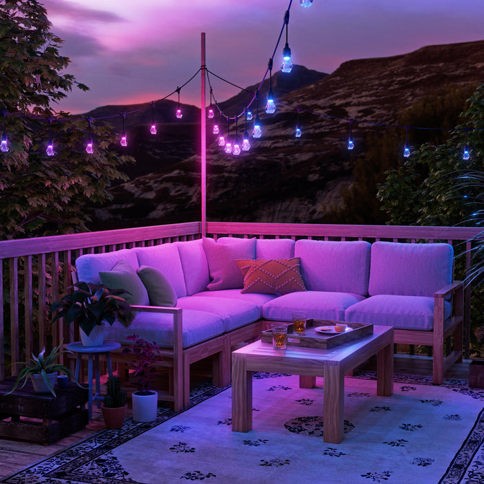 Nanoleaf Smart Multicolour Outdoor String Lights Smarter Kit (Matter Compatible) - 15 M