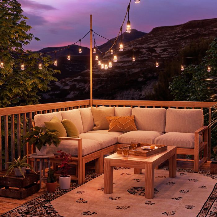 Nanoleaf Smart Multicolour Outdoor String Lights Smarter Kit (Matter Compatible) - 15 M