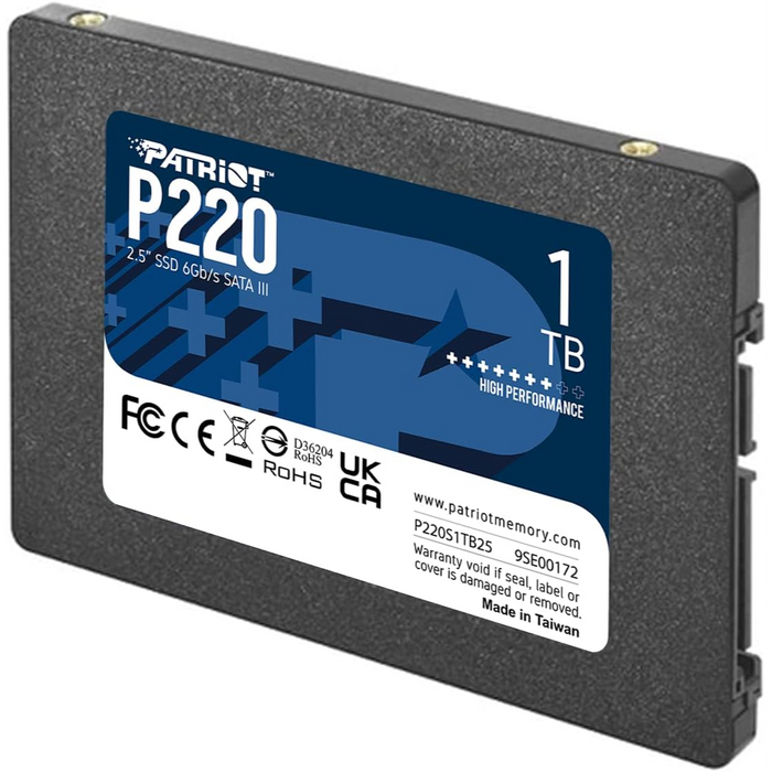 1TB Patriot P220 SATA III 2.5" Internal SSD