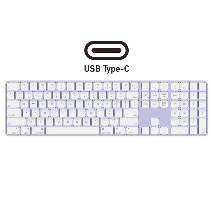 Apple Magic Keyboard with Numeric Keypad and Touch ID (USB-C) - Purple