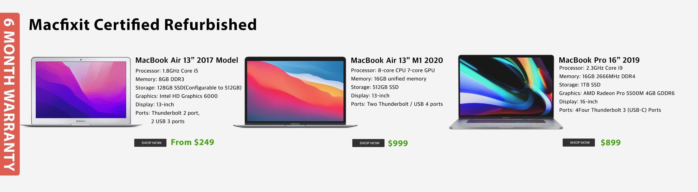 Expert Mac Repairs, Refurbished Macs, and Genuine Apple Parts