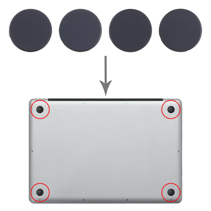 Bottom Case Rubber Feet Foot for MacBook Pro & Air 13" to 16" (2021 & above Models)