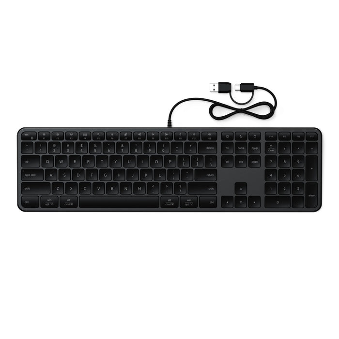 Satechi Slim LX3 USB-C Wired Keyboard (Space Black)